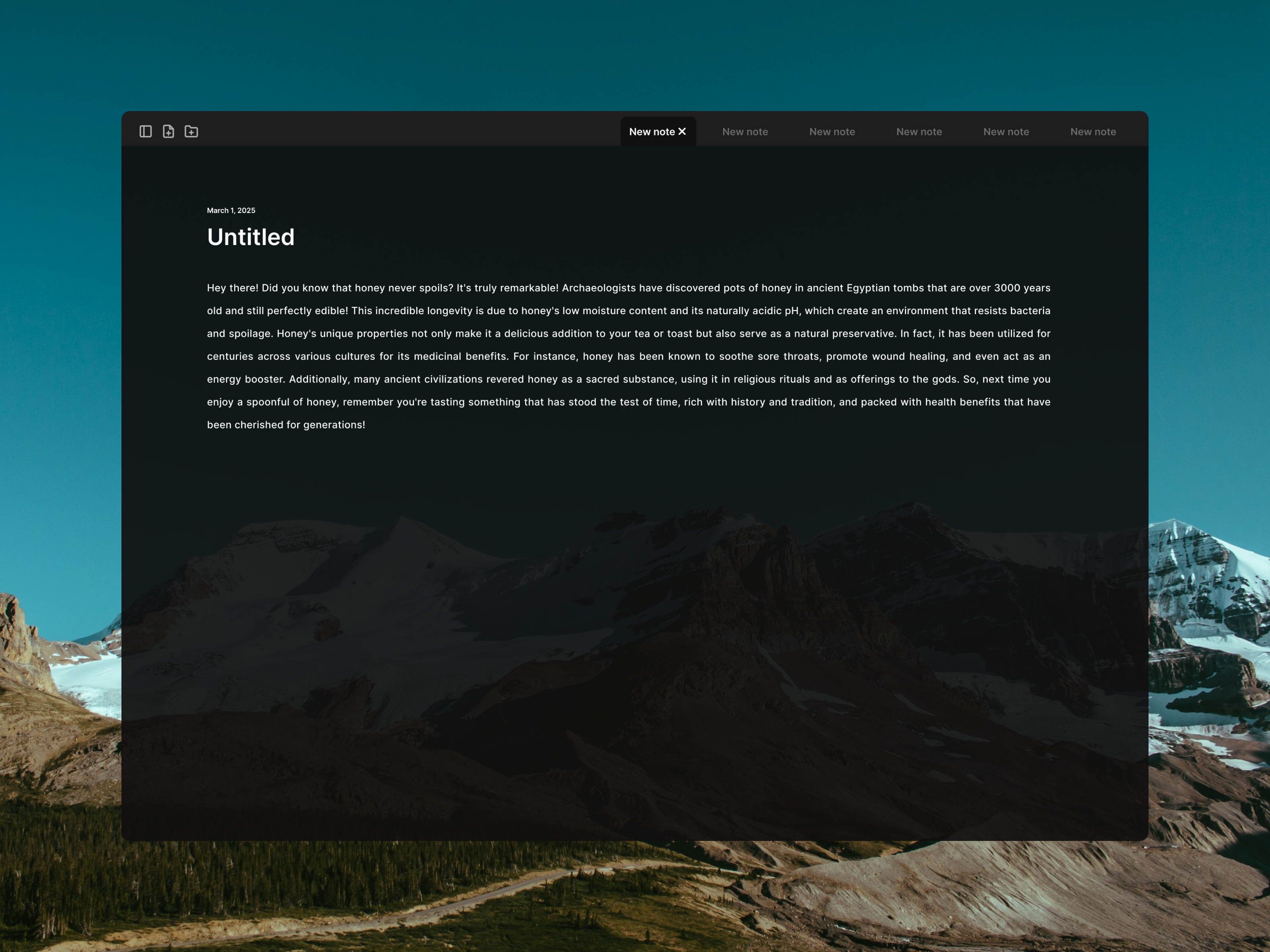 Journaling Desktop App